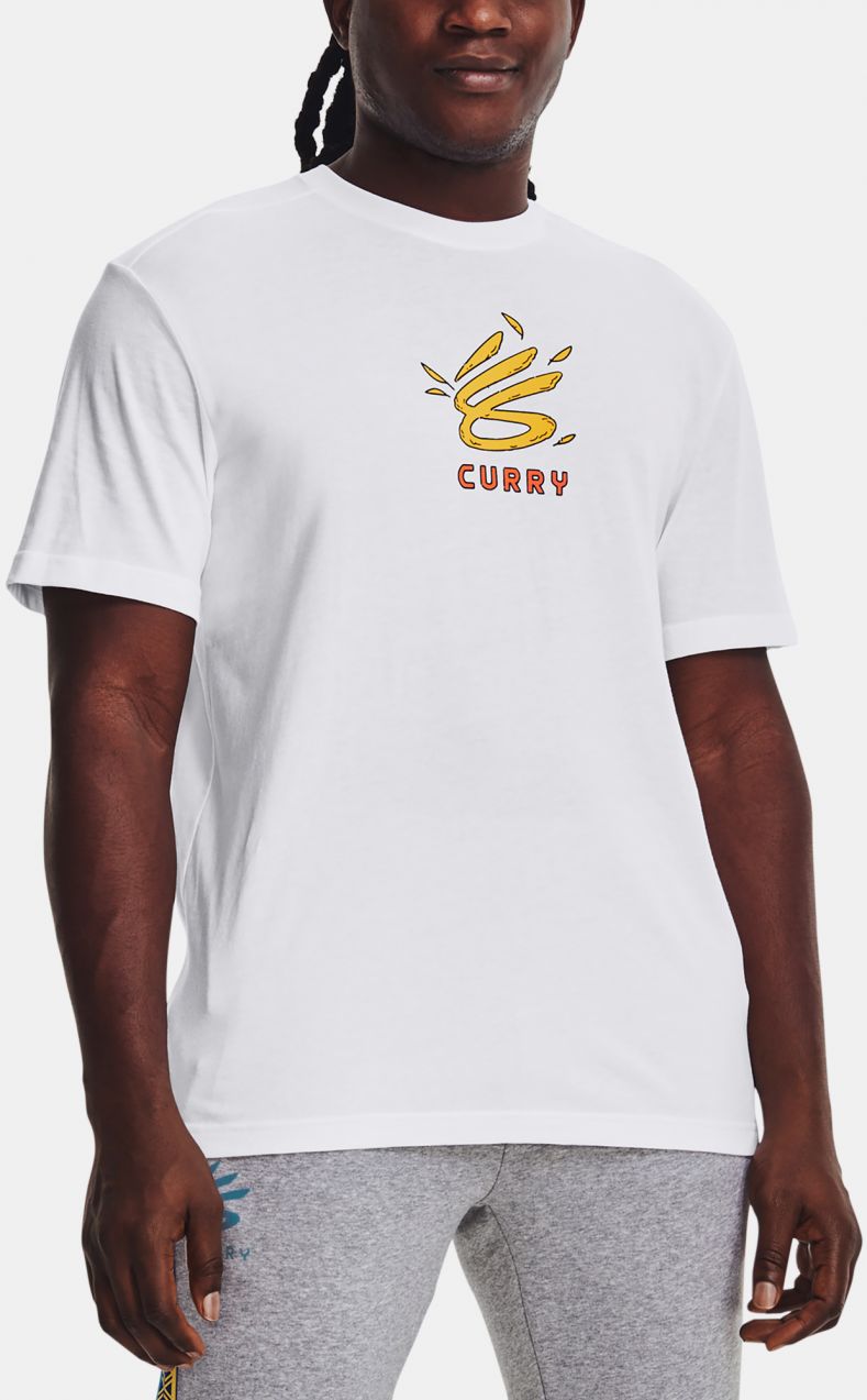Tričko Under Armour CURRY BIG BIRD AIRPLANE TEE - biela