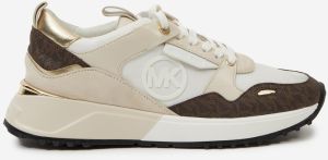 Béžové dámske tenisky so semišovými detailmi Michael Kors Theo Trainer