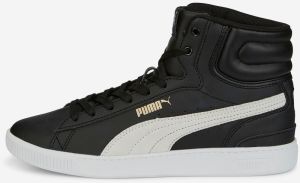 Čierne dámske členkové kožené tenisky Puma Vikky V3