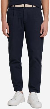 Chino nohavice pre mužov Tom Tailor Denim - tmavomodrá