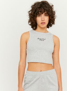 Tally Weijl sivé dámsky crop top