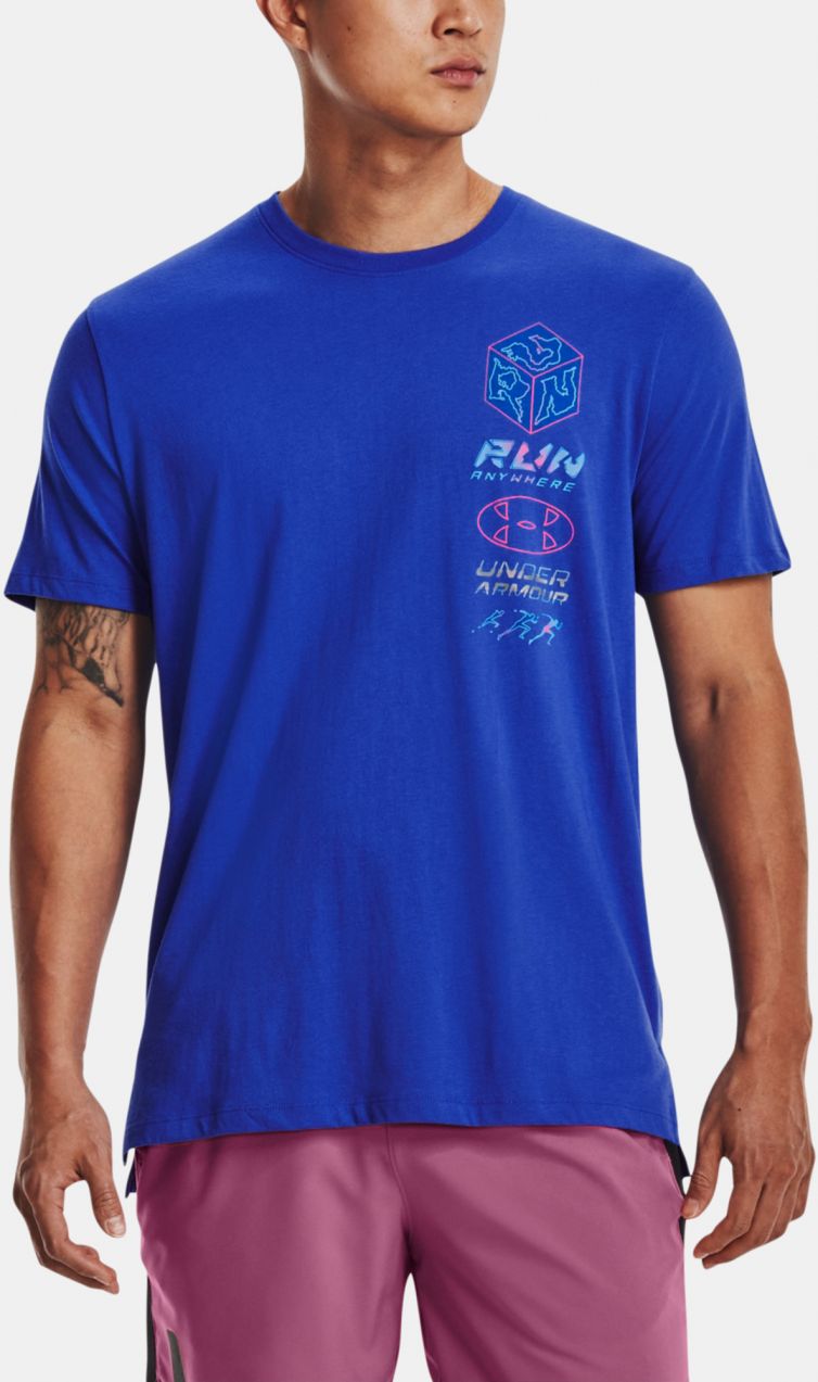 Tričká s krátkym rukávom pre mužov Under Armour - modrá