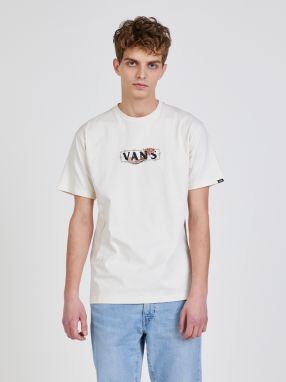 Krémové pánske tričko s potlačou VANS