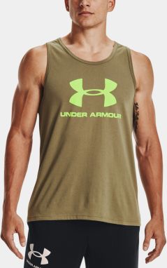 Tielko Under Armour UA SPORTSTYLE LOGO TANK - zelená