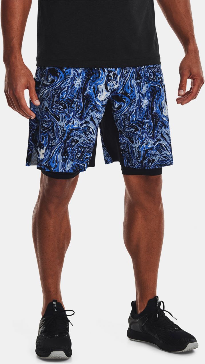 Nohavice a kraťasy pre mužov Under Armour - modrá