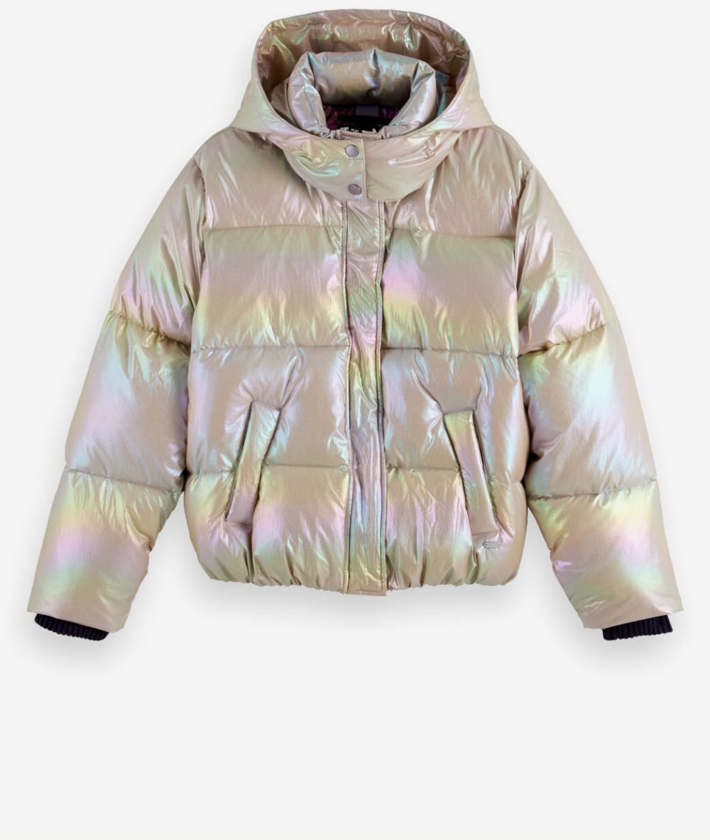 Zimné bundy pre ženy Scotch & Soda - strieborná
