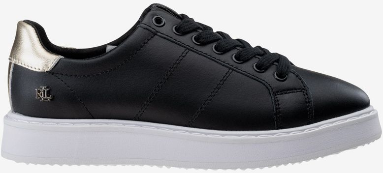 Čierne dámske kožené tenisky POLO Ralph Lauren Angeline II