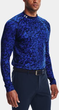 Tričko Under Armour UA CGI LS AOP Golf Mock - modrá