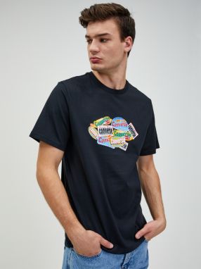 Tričká s krátkym rukávom pre mužov Converse - čierna