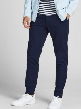 Tmavomodré chino nohavice Jack & Jones Marco