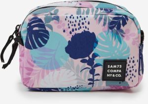 Modro-ružová dámska vzorovaná kozmetická taška SAM 73 Pexe