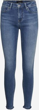 Modré skinny fit rifle VERO MODA Peach