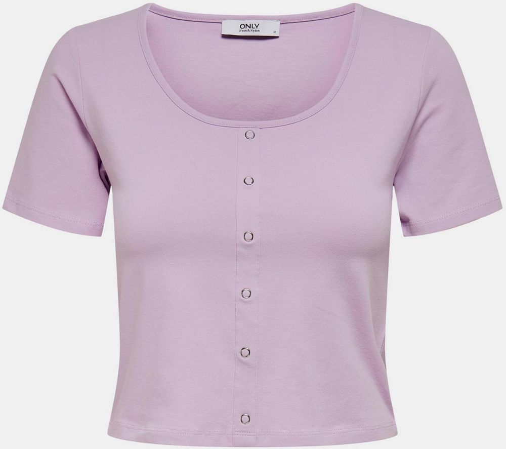 Svetlofialový crop top ONLY Penelope