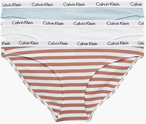 Nohavičky pre ženy Calvin Klein Underwear - biela, svetlomodrá, oranžová
