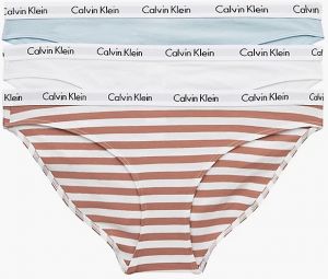 Nohavičky pre ženy Calvin Klein Underwear - biela, svetlomodrá, oranžová