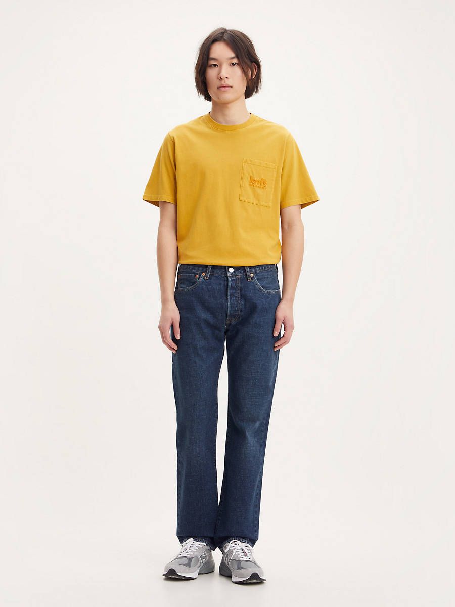 Straight fit pre mužov Levi's® - tmavomodrá