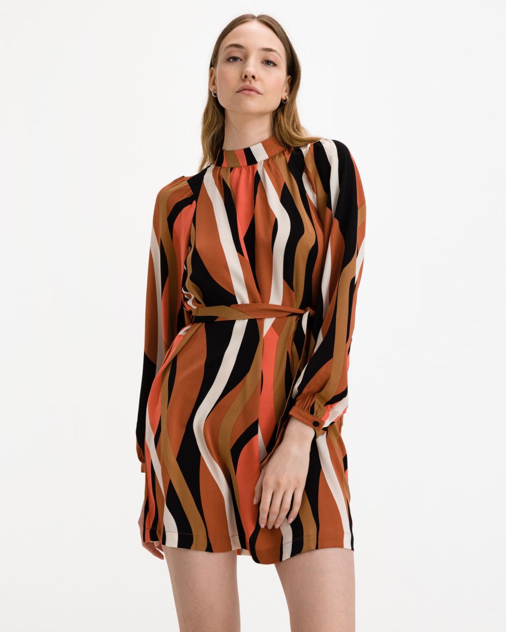 Voľnočasové šaty pre ženy VERO MODA - červená, oranžová