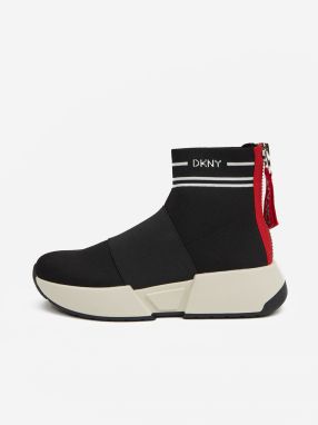 Čierne dámske členkové slip on tenisky DKNY Marini