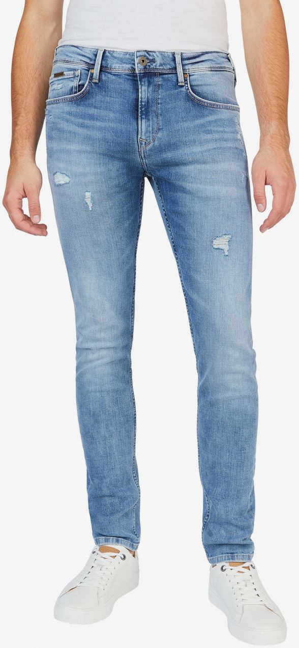 Svetlomodré pánske slim fit rifle Pepe Jeans Finsbury