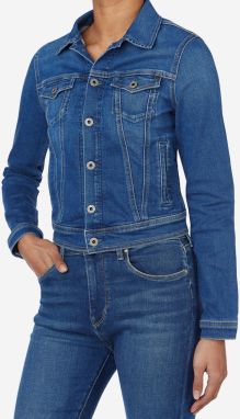 Rifľové bundy pre ženy Pepe Jeans - modrá