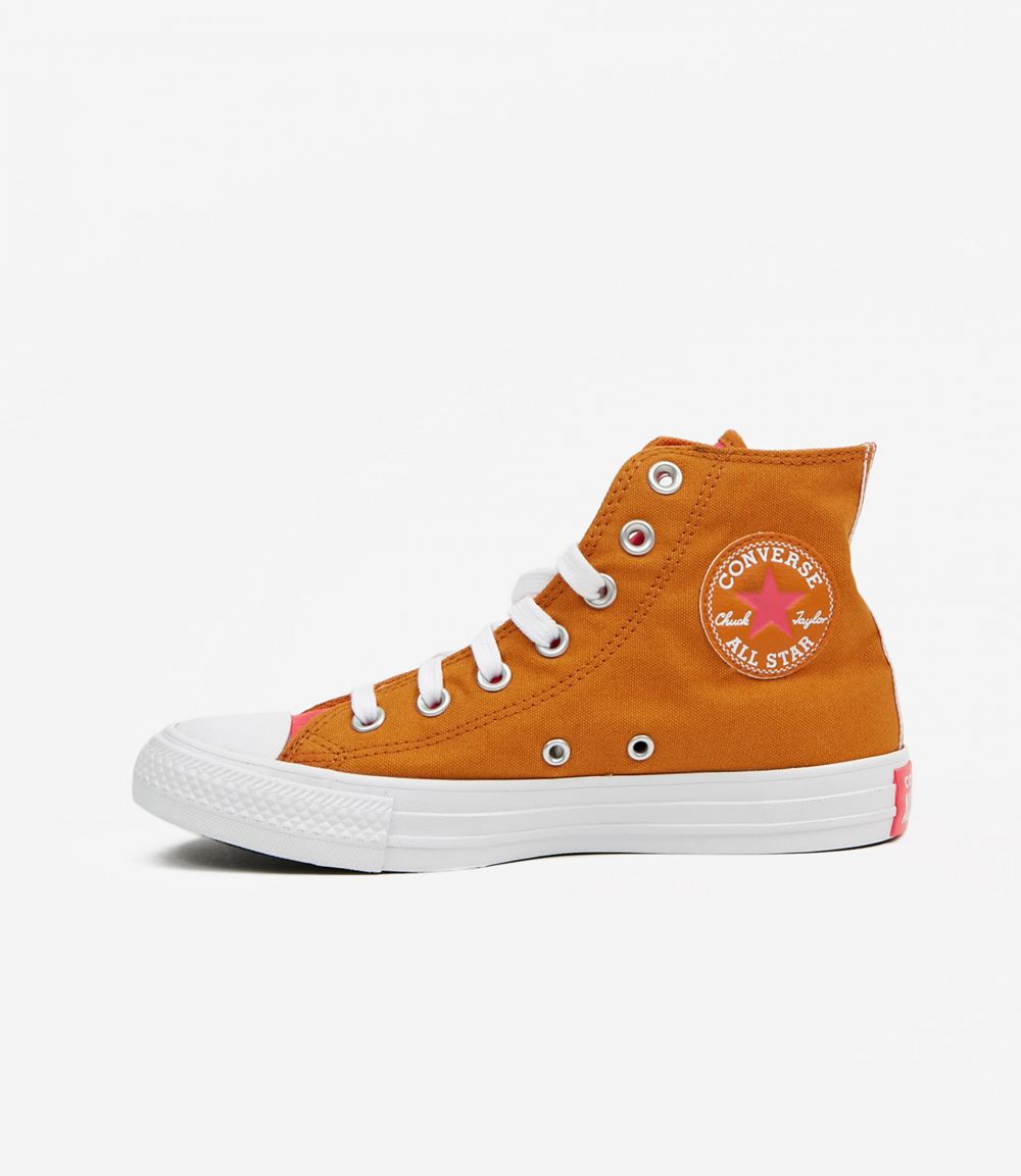 Tenisky pre ženy Converse - oranžová, koralová