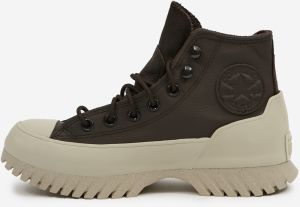 Tmavohnedé dámske členkové tenisky Converse Chuck Taylor All Star Lugged Winter 2.0