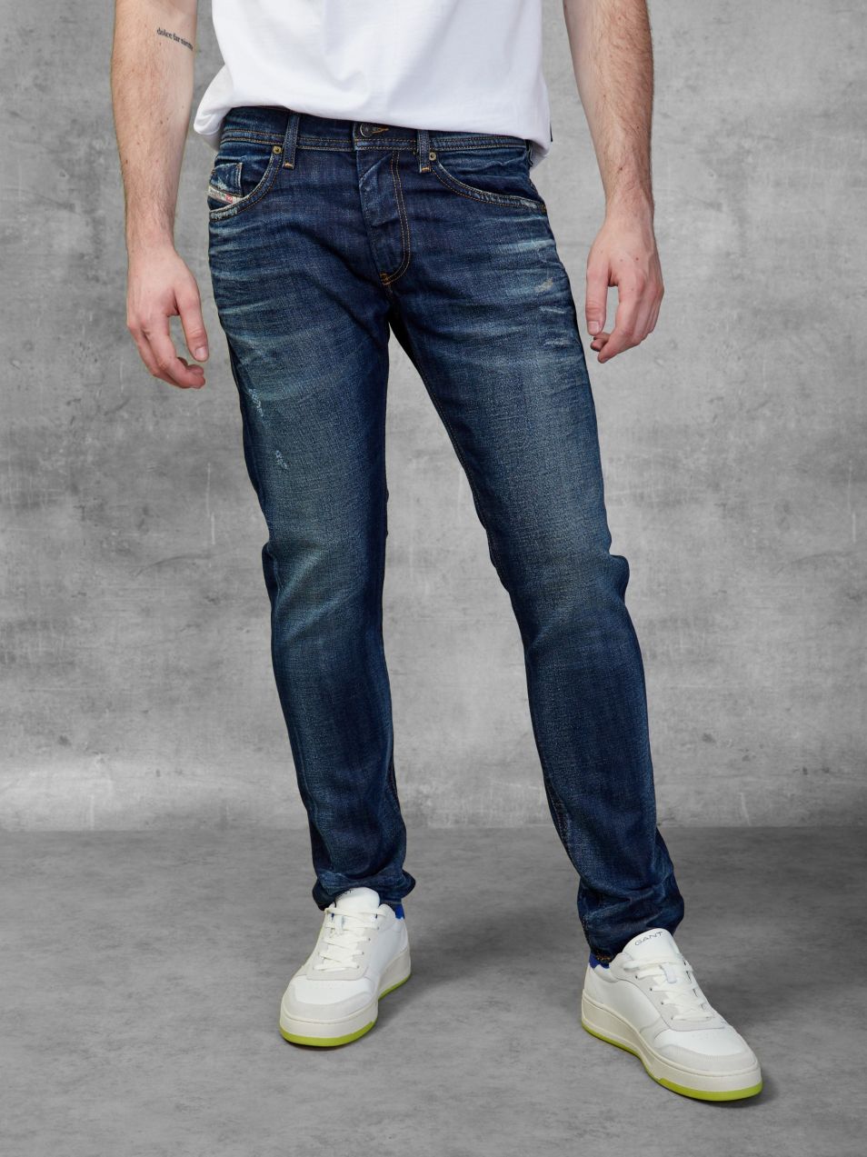 Straight fit pre mužov Diesel - tmavomodrá