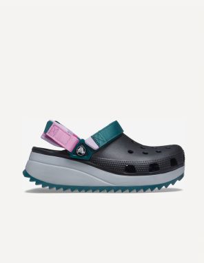 Čierne dámske šľapky na kline Crocs Classic