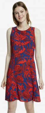 Letné a plážové šaty pre ženy Desigual - tmavomodrá, červená