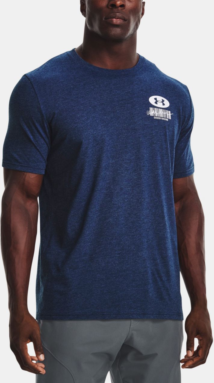Tričko Under Armour UA SYMBOL BARCODE SS - tmavo modrá