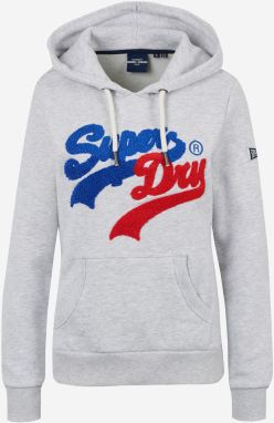 Superdry sivá mikina s kapucňou Vl Source Hood