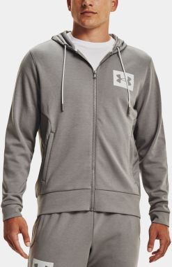 Mikina Under Armour SUMMIT KNIT FZ HOODIE - šedá