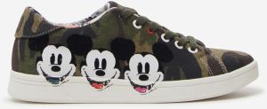 Kaki dámske tenisky Desigual Cosmic Mickey