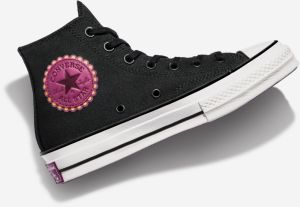 Čierne vzorované členkové tenisky Converse Chuck 70