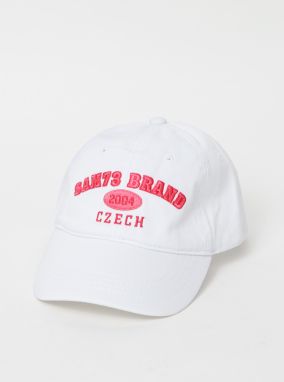 Biela dámska šiltovka s motívom SAM 73
