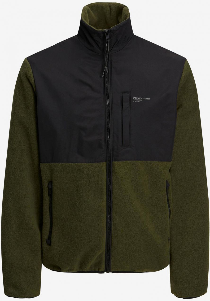 Ľahké bundy pre mužov Jack & Jones - tmavozelená, čierna
