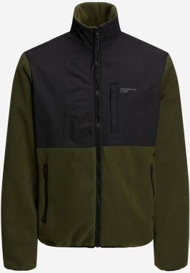Ľahké bundy pre mužov Jack & Jones - tmavozelená, čierna