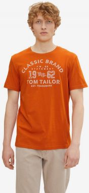 Tričká s krátkym rukávom pre mužov Tom Tailor - oranžová