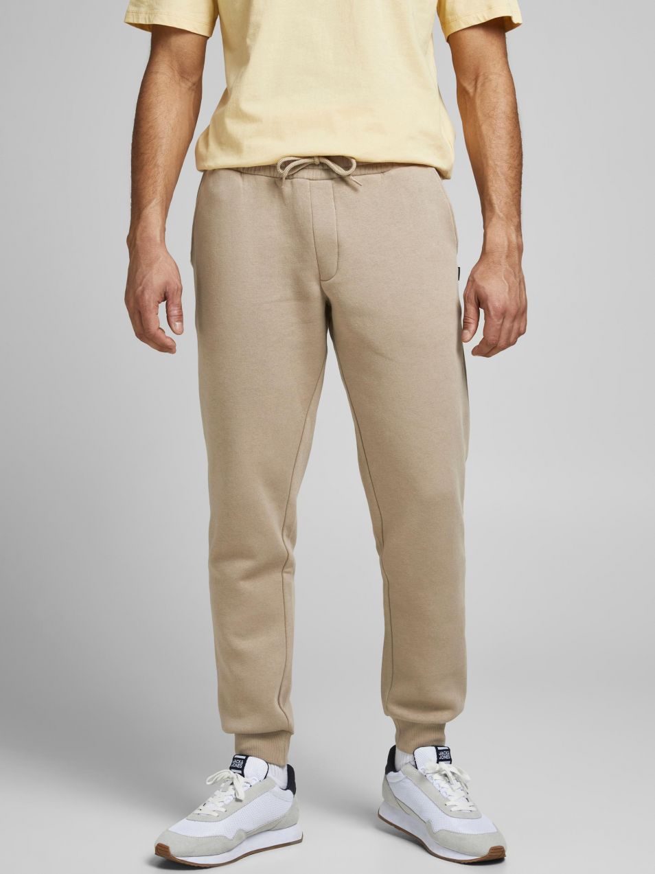 Tepláky pre mužov Jack & Jones - béžová