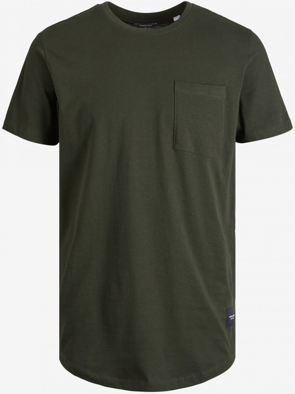 Tričká s krátkym rukávom pre mužov Jack & Jones - tmavozelená