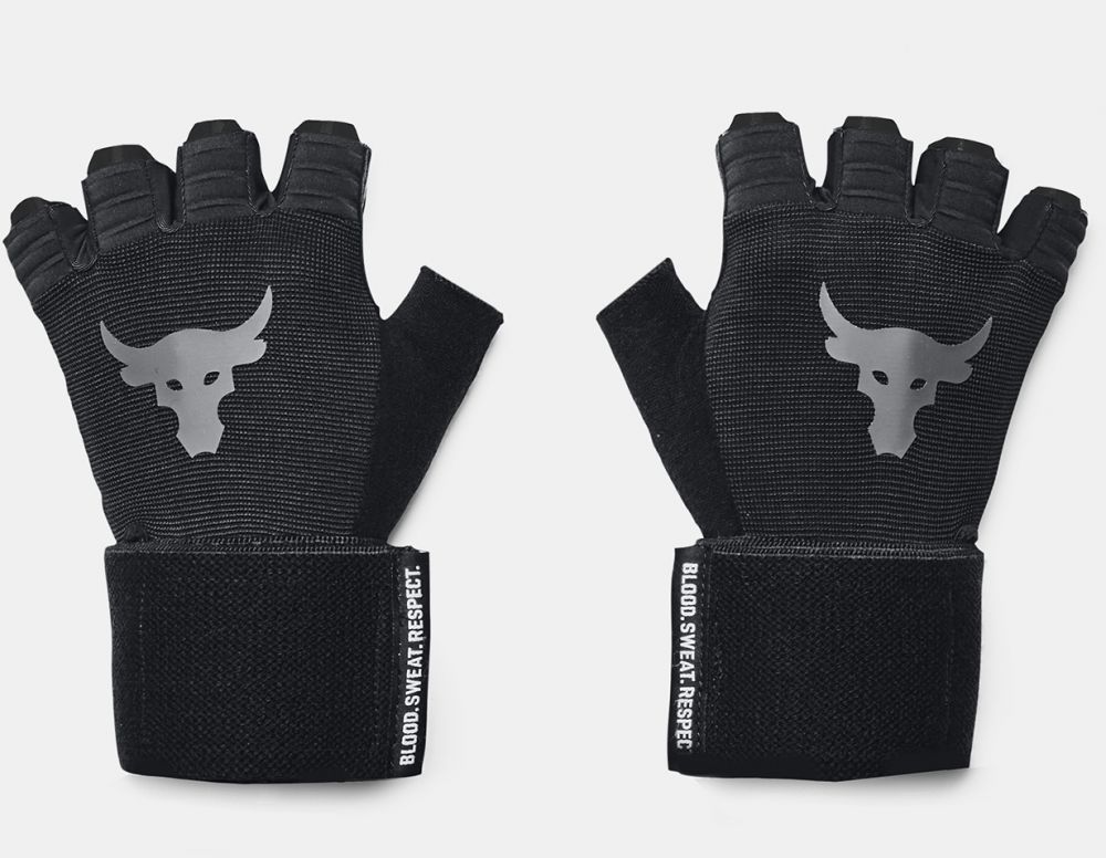 Čierne rukavice Under Armour UA Project Rock Training GL