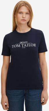 Tričká s krátkym rukávom pre ženy Tom Tailor Denim - tmavomodrá