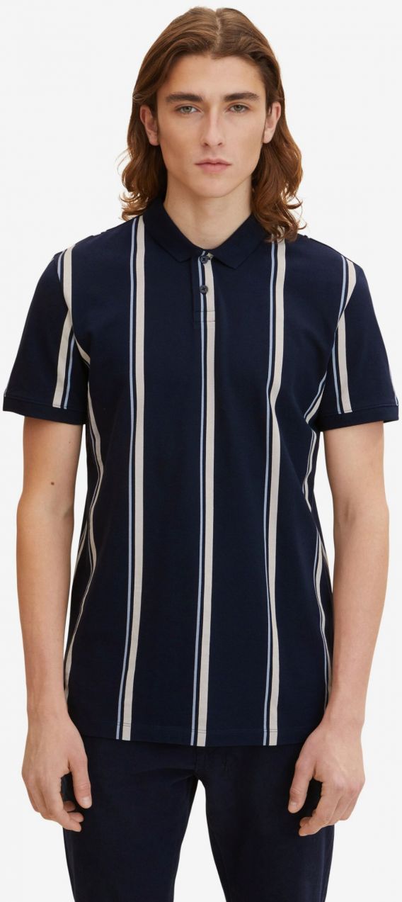 Polokošele pre mužov Tom Tailor Denim - tmavomodrá