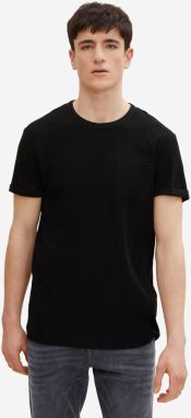 Basic tričká pre mužov Tom Tailor Denim - čierna