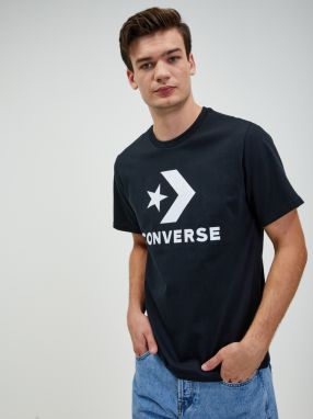 Tričká s krátkym rukávom pre mužov Converse - čierna