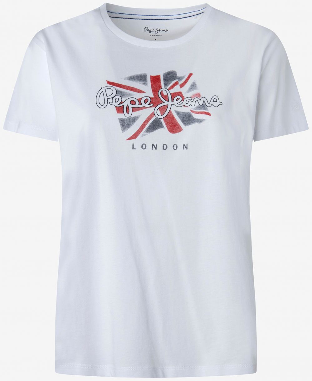 Biele dámske tričko Pepe Jeans Poppy