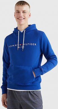 Modrá pánska mikina s kapucňou Tommy Hilfiger