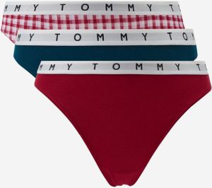 Nohavičky pre ženy Tommy Hilfiger - červená, petrolejová