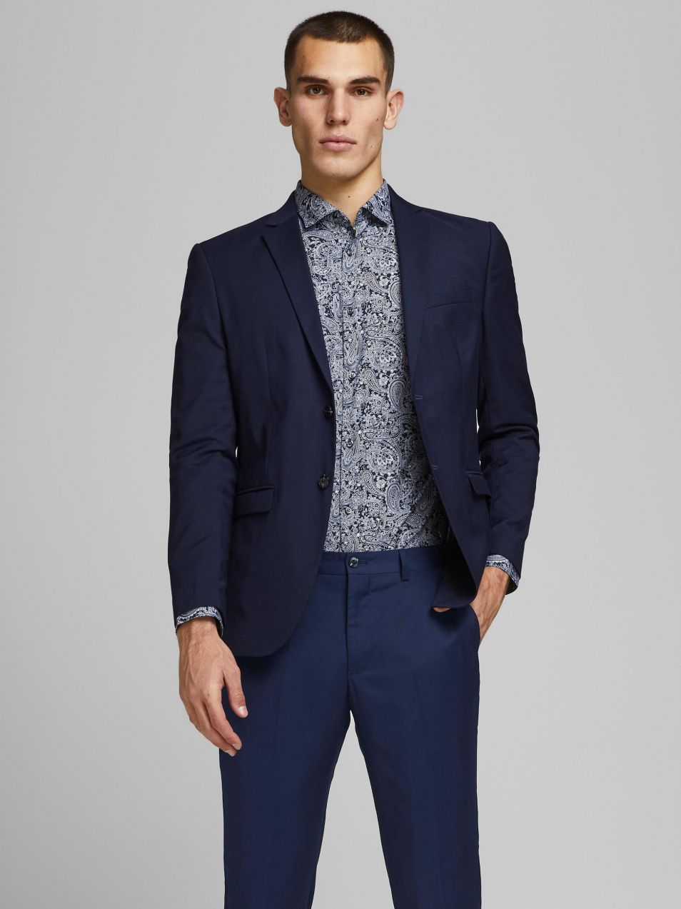 Tmavomodré sako Jack & Jones Franco
