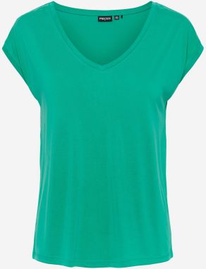Zelené basic tričko Pieces Kamala